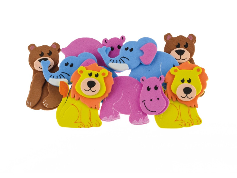 Naklejki z pianki Zwierzaki (8szt) PVC35 Brewis